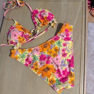 Target Floral Bikini - Pink, Orange, Yellow